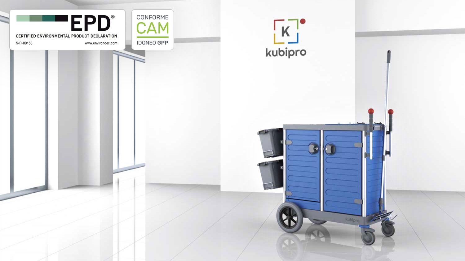 Carrello Kubi per la pulizia professionale certificato EPD CAM