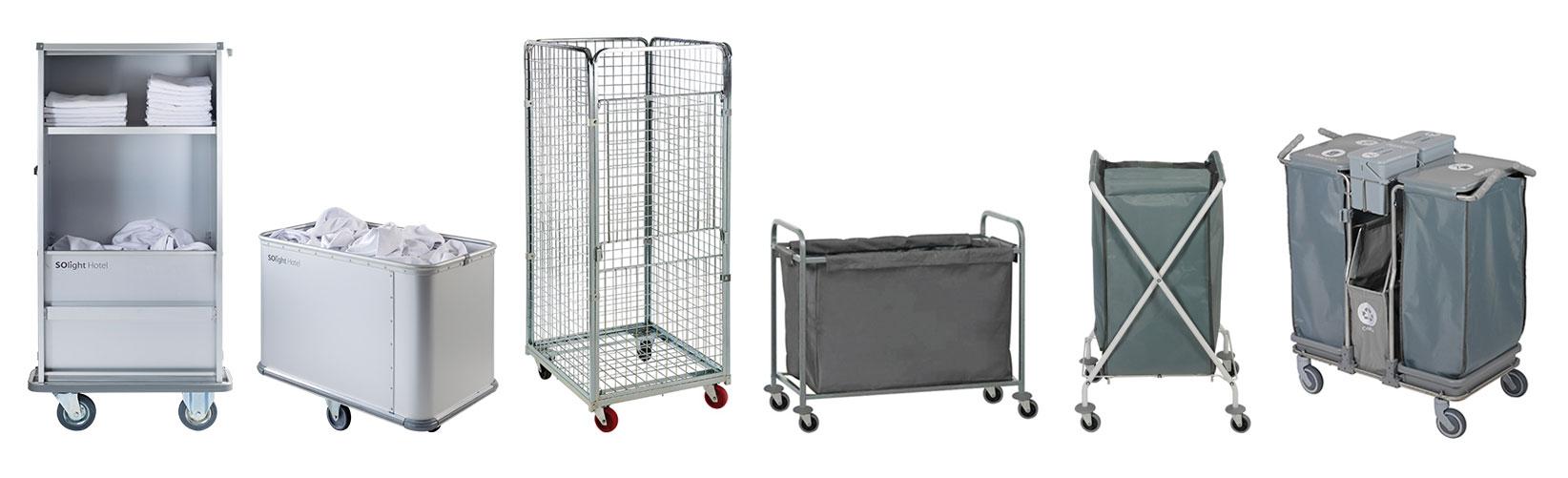 Carrelli Falpi Solight Housekeeping per servizio di lavanderia