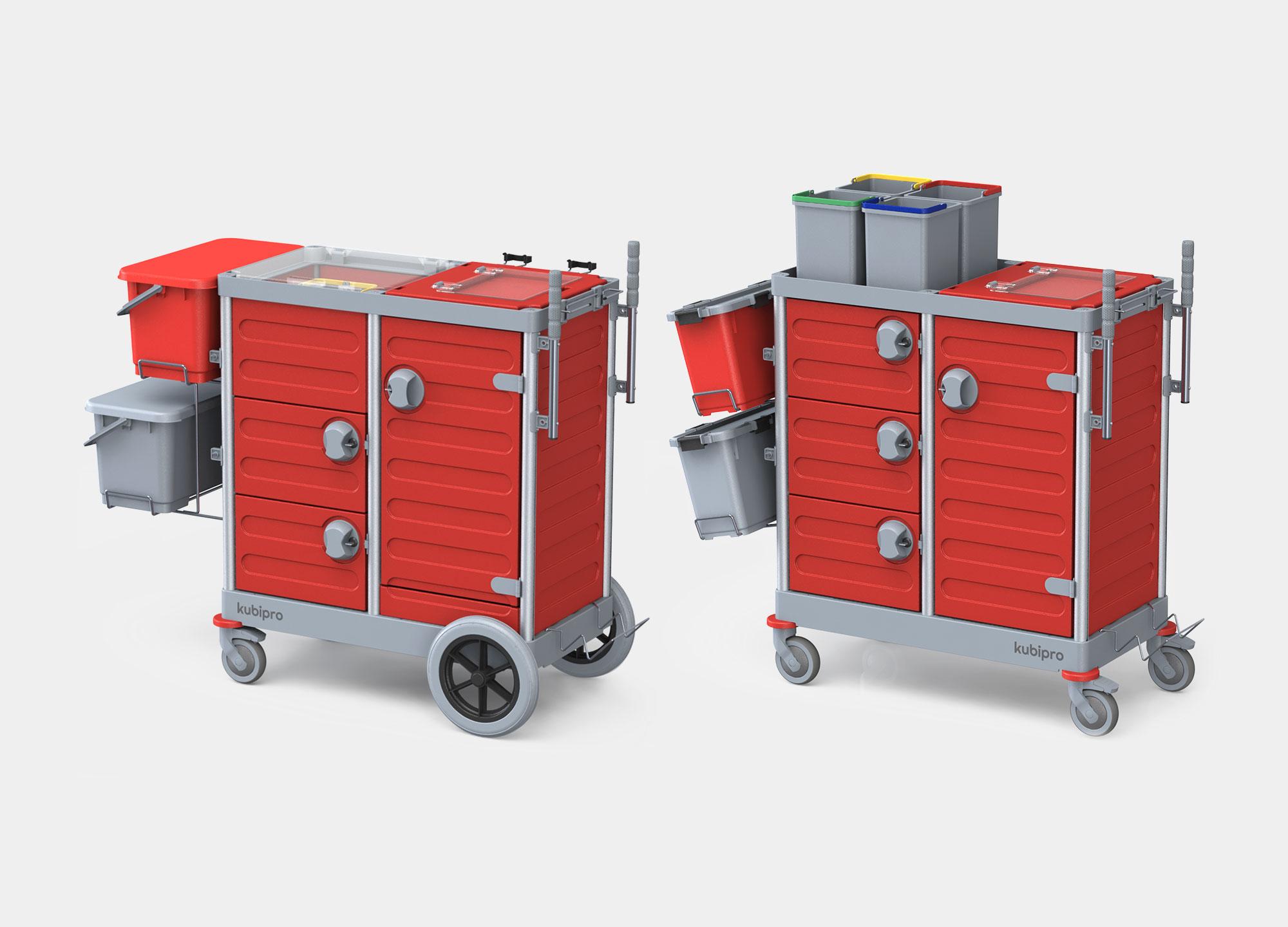 Kubi-Box carrello per la pulizia con cassetti