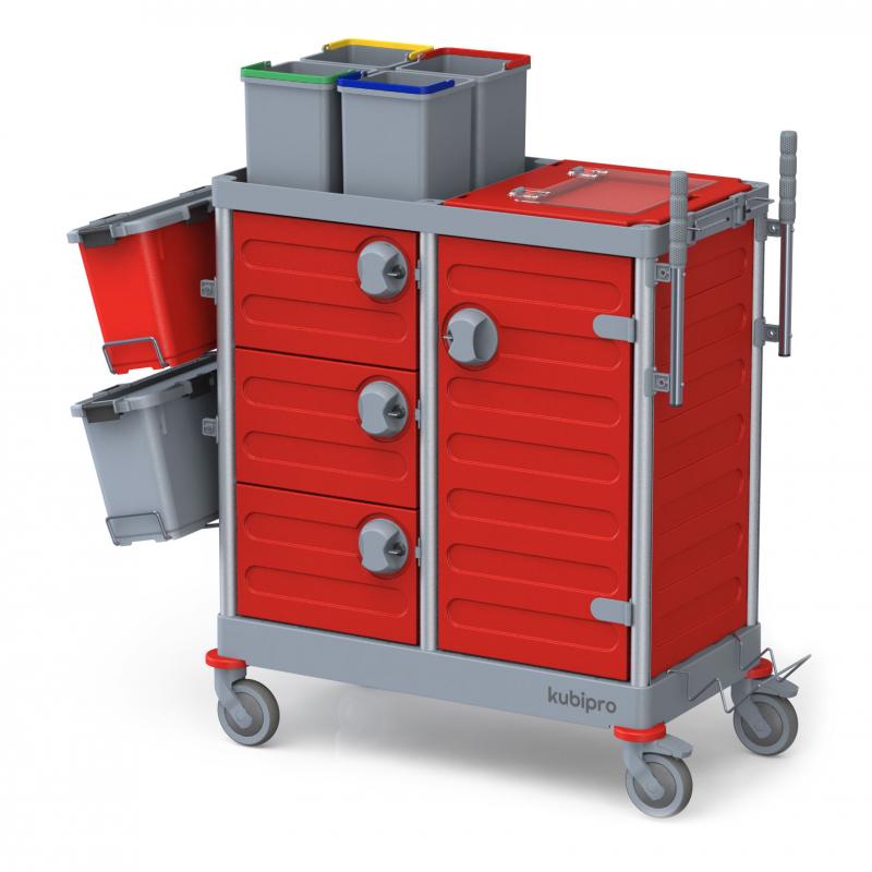 Kubi-Box carrello chiuso con cassetti